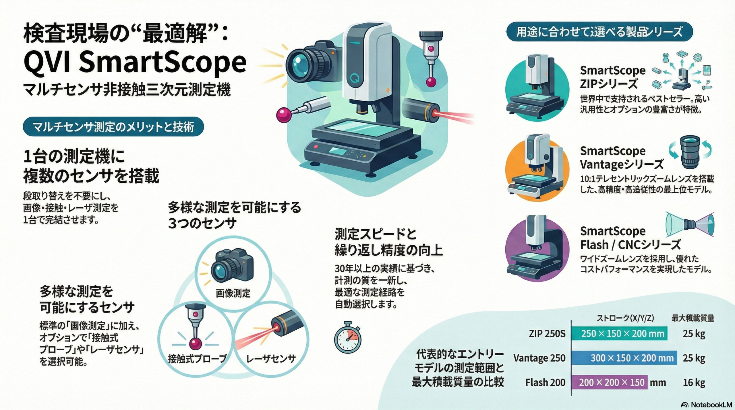 QVI SmartScopeシリーズ徹底解説｜マルチセンサ非接触三次元測定機の