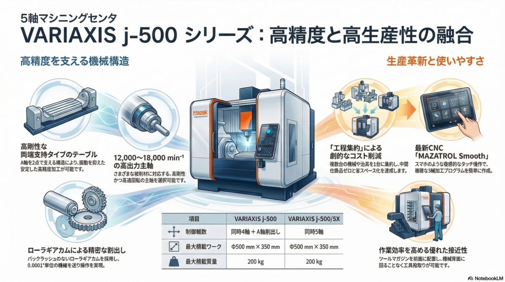 マザック VARIAXIS j-500