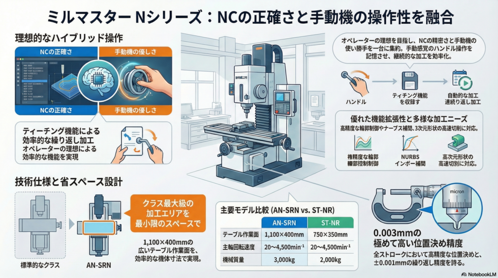 静岡鐵工所 ミルマスター Nシリーズ (AN-SRN20/N18) 仕様・特長まとめ